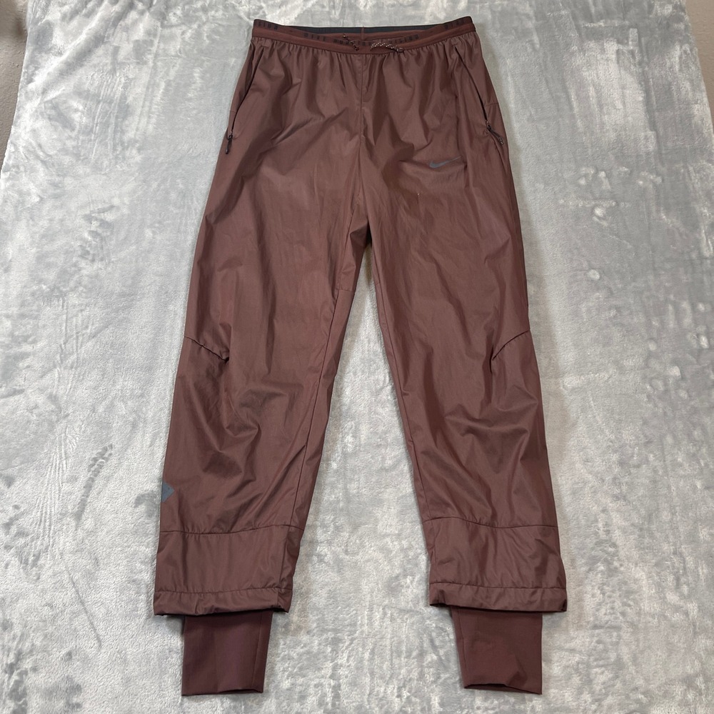 Nike Running Pants Mens Small Storm-FIT Running Division Earth Brown NEW